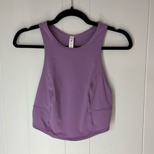 Lululemon Cropped Racerback Fitted Tank